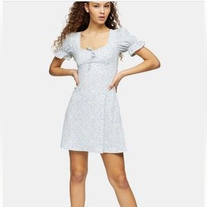 Light Blue Printed Dress